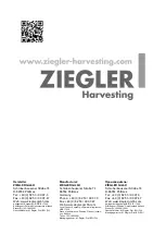 Preview for 64 page of Ziegler CORN CHAMPION 5S Operating And Assembly Instructions Manual