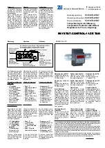 Предварительный просмотр 1 страницы Ziegler RAYSTAT-CONTROL-11-ZE TAR Operating Instructions Manual