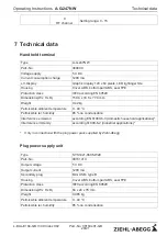 Preview for 20 page of ZIEHL-ABEGG A-G-247NW Operating Instructions Manual