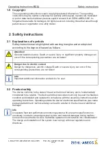 Preview for 4 page of ZIEHL-ABEGG ECQ Operating Instructions Manual