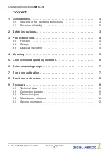 Preview for 2 page of ZIEHL-ABEGG MPG-1000V Operating Instructions Manual