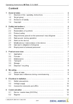 Preview for 2 page of ZIEHL-ABEGG NETcon D-G-64NE Operating Instructions Manual