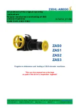 ZIEHL-ABEGG ZAS Series Amendment Of The Original Operating Instructions preview