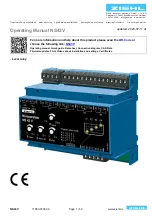 Предварительный просмотр 1 страницы ZIEHL MINIPAN NS43V Operating Manual