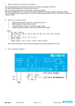 Preview for 3 page of ZIEHL MU1001K Operating Manual