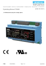 Preview for 1 page of ZIEHL PT100 Operating Manual