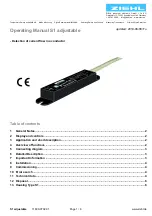 ZIEHL S1 adjustable Operating Manual preview