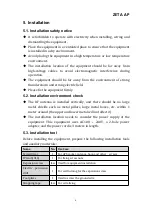 Preview for 6 page of ZiFiSense APTG-GI01 Manual