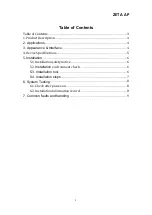Preview for 3 page of ZiFiSense APZT-UI01 Manual