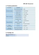 Preview for 5 page of ZiFiSense D485ZT92 Manual