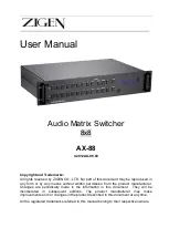 Zigen AX-88 User Manual preview