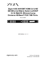 Zigen HAX-44/HDBT User Manual preview