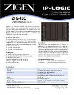 Предварительный просмотр 1 страницы Zigen IP-Logic ZIG-ILC User Manual