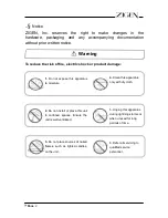 Предварительный просмотр 6 страницы Zigen ZIG-CX-100 Operating Instructions Manual