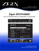 Preview for 1 page of Zigen ZIG-PHASED User Manual