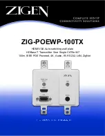 Zigen ZIG-POEWP-100TX User Manual preview