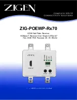 Zigen ZIG-POEWP-R 70 Series User Manual preview