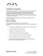 Preview for 3 page of Zigen ZIG-SW41 User Manual