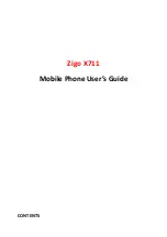 Zigo X711 User Manual предпросмотр