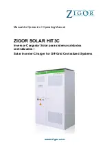 ZIGOR SOLAR HIT3C Operating Manual preview