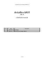 Предварительный просмотр 1 страницы zihatec ArduiBox MKR Series Construction Manual