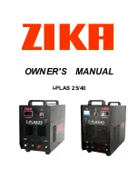 zika I-PLAS 25 Owner'S Manual preview