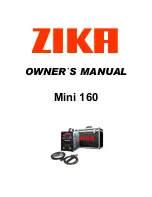 zika Mini 160 Owner'S Manual preview