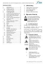 Предварительный просмотр 3 страницы ZILA Aero aH 100 Mounting And Operating Instructions