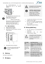 Предварительный просмотр 11 страницы ZILA Aero aH 100 Mounting And Operating Instructions