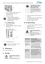 Предварительный просмотр 21 страницы ZILA Aero aH 100 Mounting And Operating Instructions