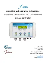 Preview for 1 page of ZILA KST-20 Vento Mounting And Operating Instructions