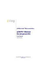 ZiLOG eZ80F91 User Manual preview