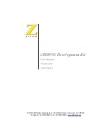 ZiLOG eZ80F92 User Manual preview