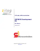 ZiLOG S3F8S19 User Manual preview