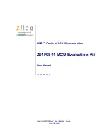 ZiLOG Z51F0811 MCU User Manual preview