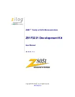 Предварительный просмотр 1 страницы ZiLOG Z51F3221 User Manual