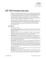 Preview for 8 page of ZiLOG Z8 CPU User Manual