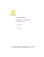 ZiLOG Z8 Encore! 8K/4K MCU User Manual preview