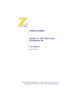 ZiLOG Z8 Encore! XP F08 A Series User Manual предпросмотр