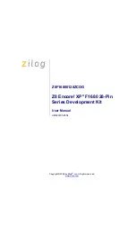 ZiLOG Z8 Encore! XP F1680 28-Pin Series User Manual preview