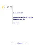 ZiLOG Z8F08A28100KITG User Manual preview