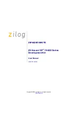 Preview for 1 page of ZiLOG Z8F64200100KITG User Manual