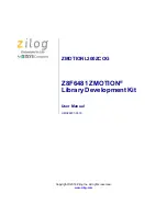 ZiLOG ZMOTION Z8F6481 User Manual предпросмотр