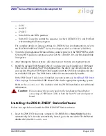 Preview for 4 page of ZiLOG ZNEO Series Quick Start Manual