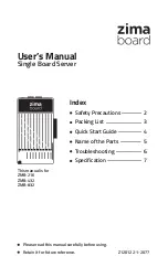 zima board ZMB-216 User Manual preview