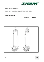 Preview for 1 page of ZIMM ZA-25 Instruction Manual