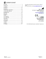 Preview for 2 page of Zimmer Biomet Tricera Instructions For Use Manual