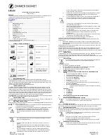 Preview for 3 page of Zimmer Biomet Tricera Instructions For Use Manual