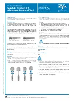 Preview for 2 page of Zimmer Biomet Zfx GenTek Instruction Manual