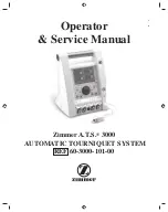 Zimmer A.T.S. 3000 Operators & Service Manual предпросмотр